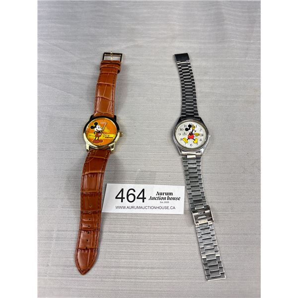 2 Nice Mickey Mouse Watches in Good Working Order
