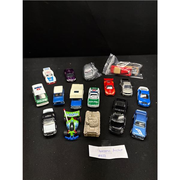 Nice Lot of Diecast Cars Tanks, Truck Campers, Racecars, etc