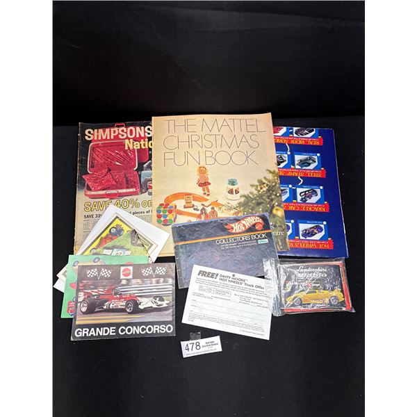 Collectible Ephemera Lot of Hot Wheels, Mattel, etc