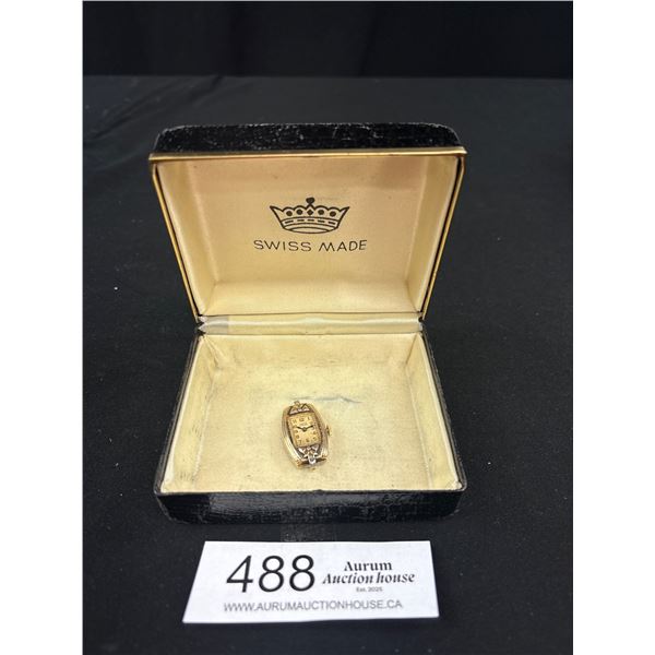 Antique Gold Filled Swiss Made Watch Marked with Box