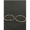 Image 3 : Gorgeous Antique Rose Gold Twist Rope Design Hoops Excellent