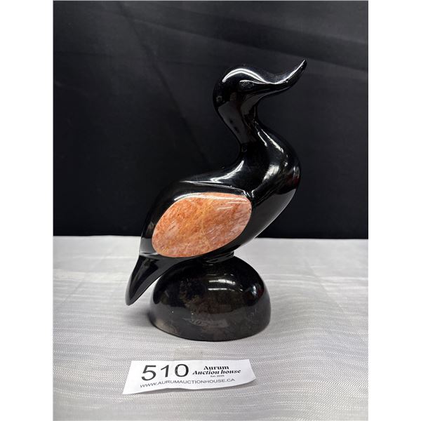 Ubsidian Carved Duck
