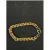 Image 3 : Heavy Link Bracelet Gold Colour