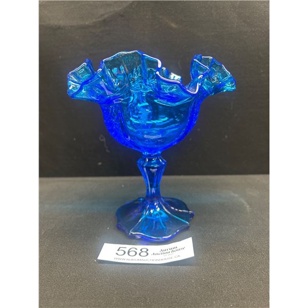 Fenton Blue Candy Dish