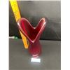 Image 2 : Ruby Red Hand Blown Vase