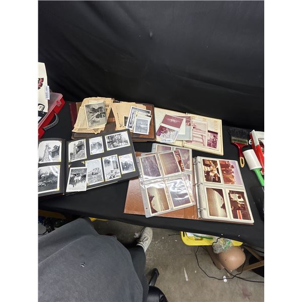 Large Vintage Lot of Photo Albums, Black and Whites,and Large Album Full of RCMP Photos