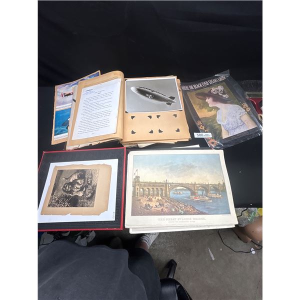 Large Lot of Vintage Photos, Scrapbooks, Advertisements, etc