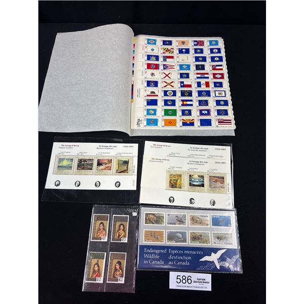 Unused Stamp Lot Mostly US + Canada