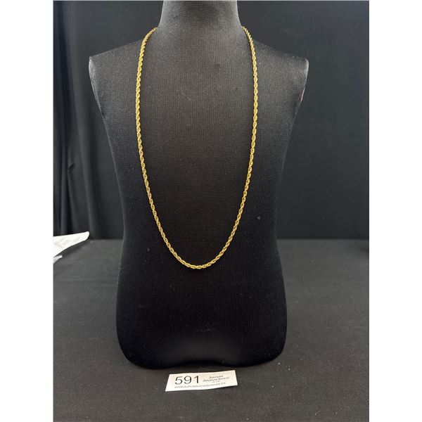 Nice Older 28" Gold Plated Necklace/Chain
