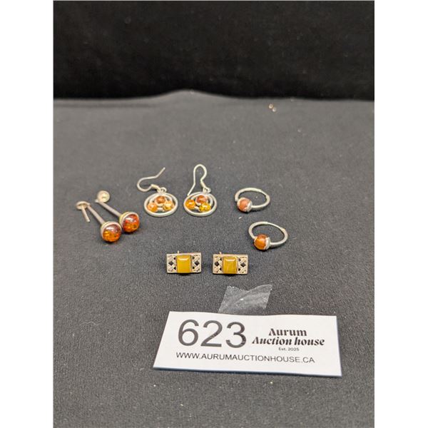 Amber Earrings