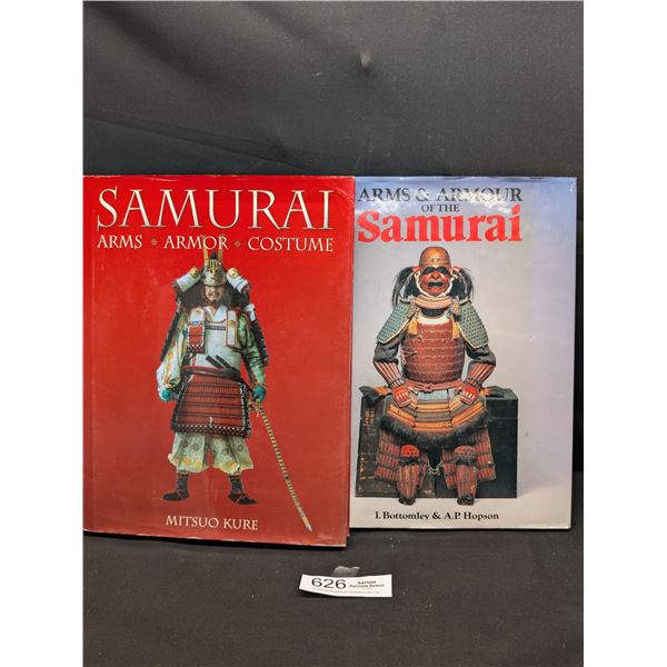 2 Collectible Hardcover Books on Samurai Swords and Armour