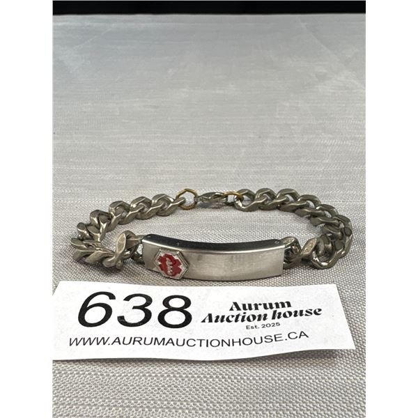 Vintage Speidel, USA, Medical Bracelet