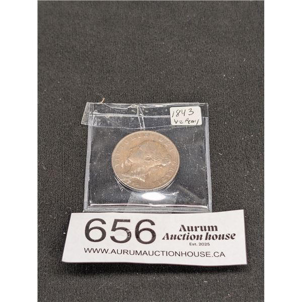 Queen Victoria 1843 1/2 Penny