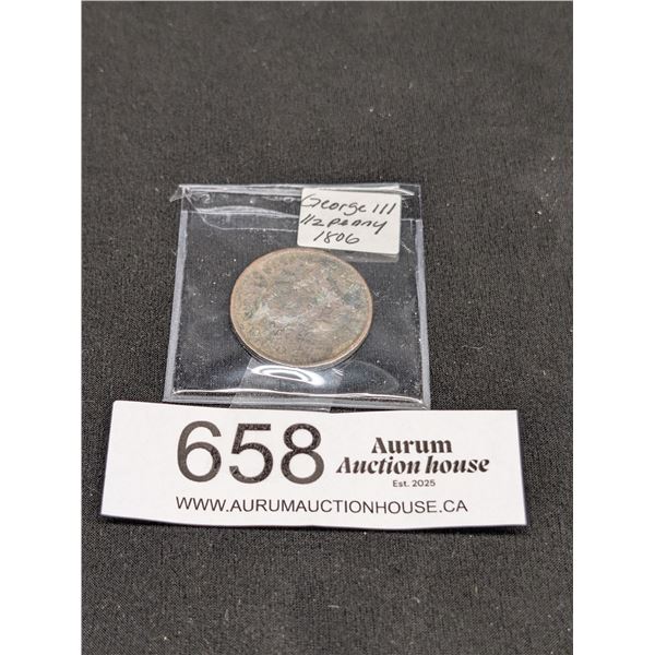 George III 1/2 Penny 1806