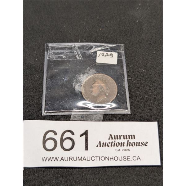 1829 Farthing Great Britian