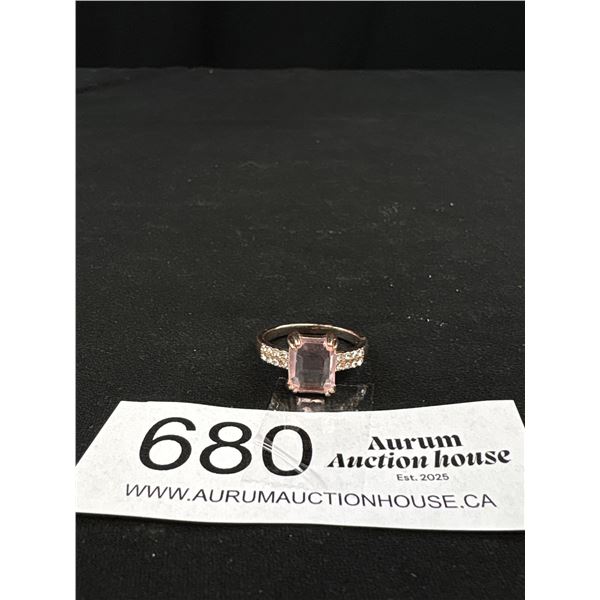 Vintage Gold Plated w/ Stones Ring