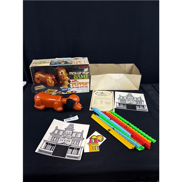 Vintage Eldon Battery Operated Pick Up Pup Game in Original Box