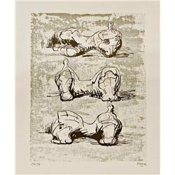 Three Reclining Figures By Henry Moore