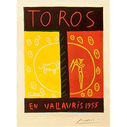 Toros En Vallauris By Pablo Picasso