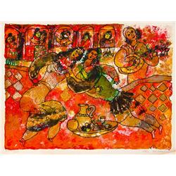 The Feast (from the Homage to H.C. Andersen Series) By Theo Tobiasse