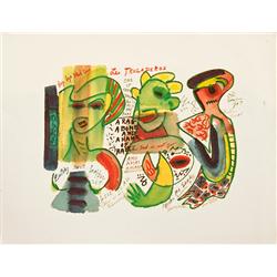 A Collection of Twelve Lithographs (from the Insomnia Series) By Henry Miller