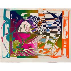 Abstract Composition (from the Double Somersault Series) By Dieter Roth