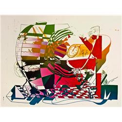 Abstract Composition (from the Double Somersault Series) By Dieter Roth