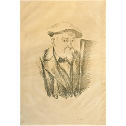 Self Portrait By Paul Cezanne