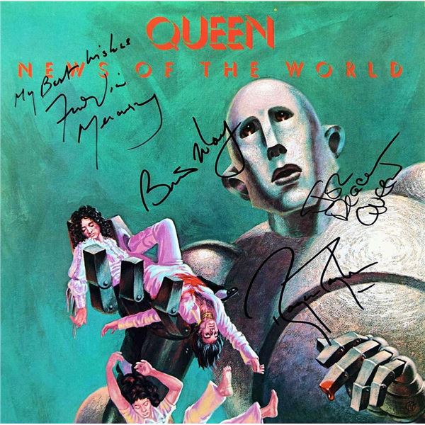 Queen signed "News Of The World" album