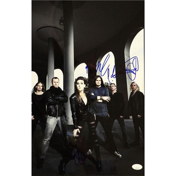 Amaranthe Band Signed photo. JSA Authenticated