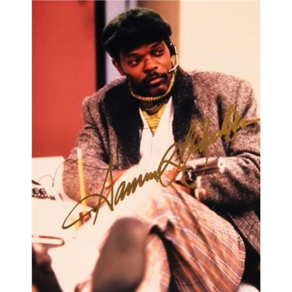 Samuel L Jackson signed portrait photo