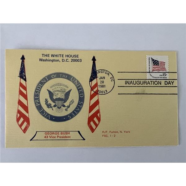 George Bush 43d Vice President Commemorative FDC