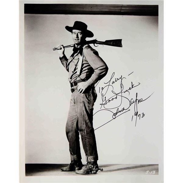 John Wayne signed photo