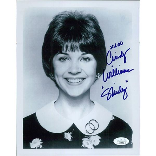 Laverne and Shirley Cindy Williams signed photo. JSA Authenticated