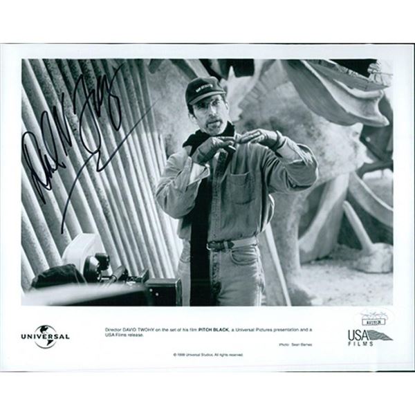 Pitch Black David Twohy signed promo photo. JSA Authenticated