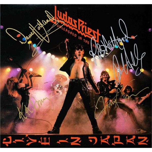 Judas Priest signed Unleashed in the East album