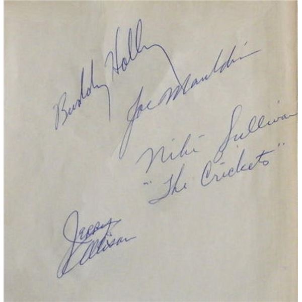 Buddy Holly & The Crickets signature slip