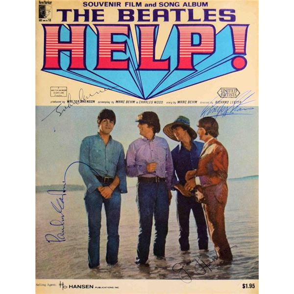 The Beatles signed sheet music