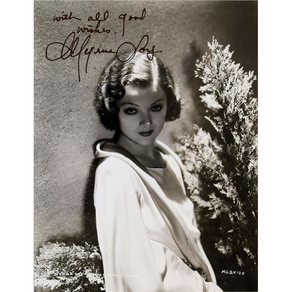 The Thin Man Myrna Loy signed photo