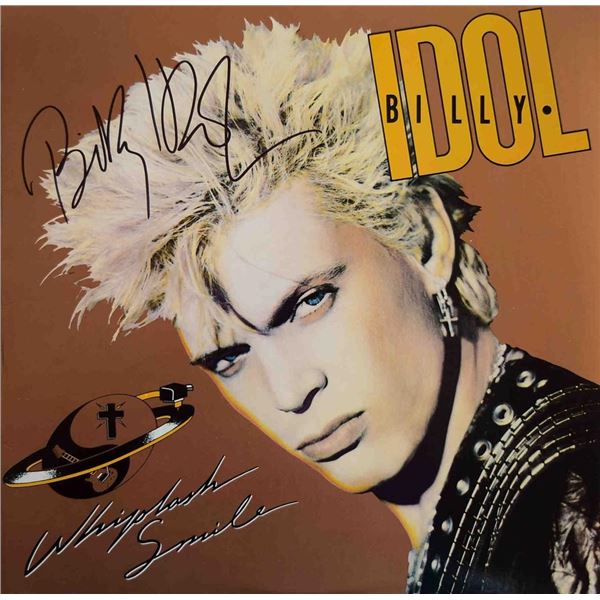 Billy Idol Whiplash Smile signed album