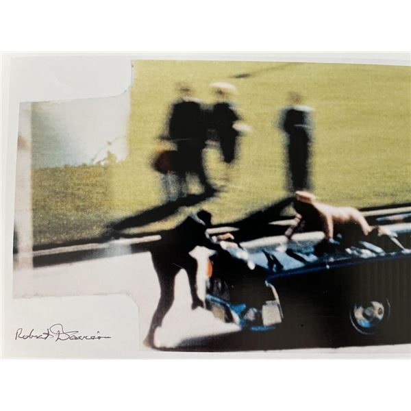 JFK Assassination Witness  Robert Davison signed photo