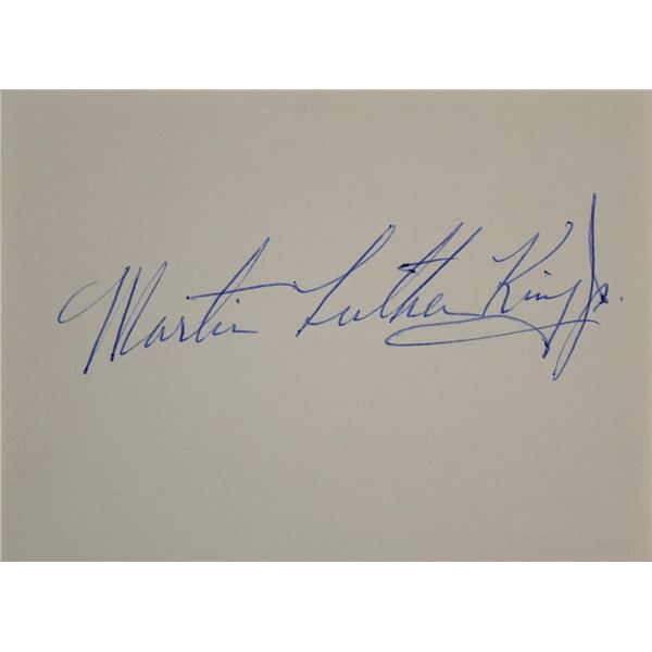 Martin Luther King Jr. signature slip