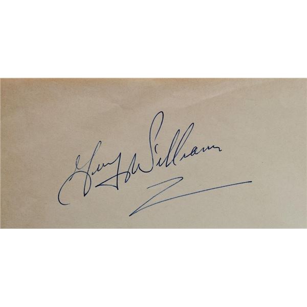 Zorro Guy Williams signed slip