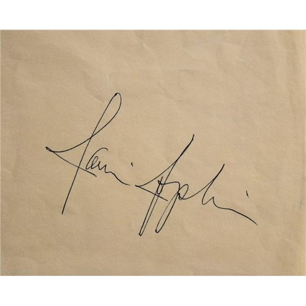 Janis Joplin signature slip