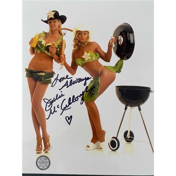 Playboy model Julie McCullough signed photo