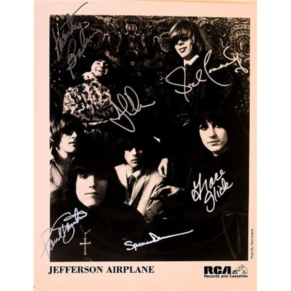 Jefferson Airplane signed promo photo