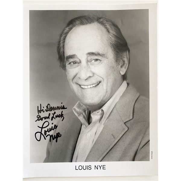The Jack Benny Program Louis Nye signed photo