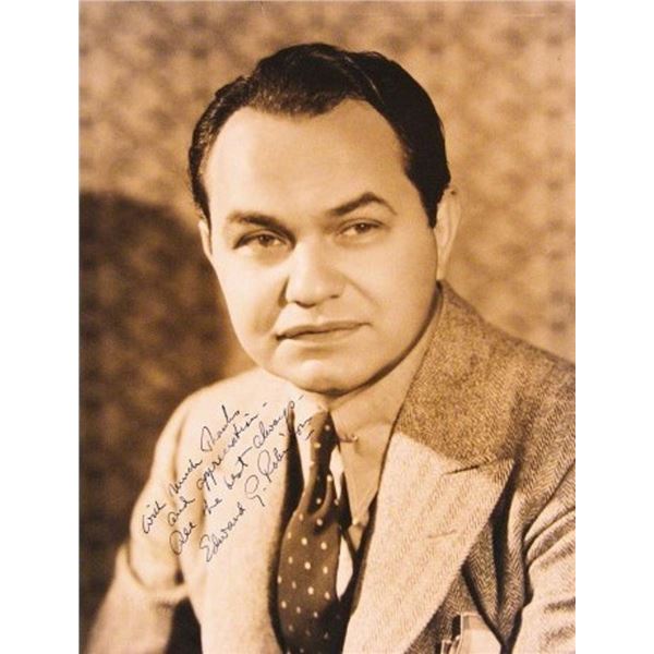Double Indemnity Edward G. Robinson signed portrait photo