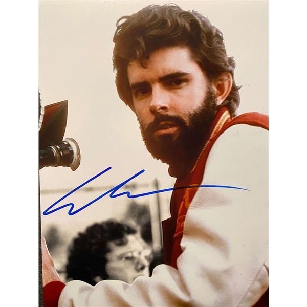 American Graffiti George Lucas signed photo