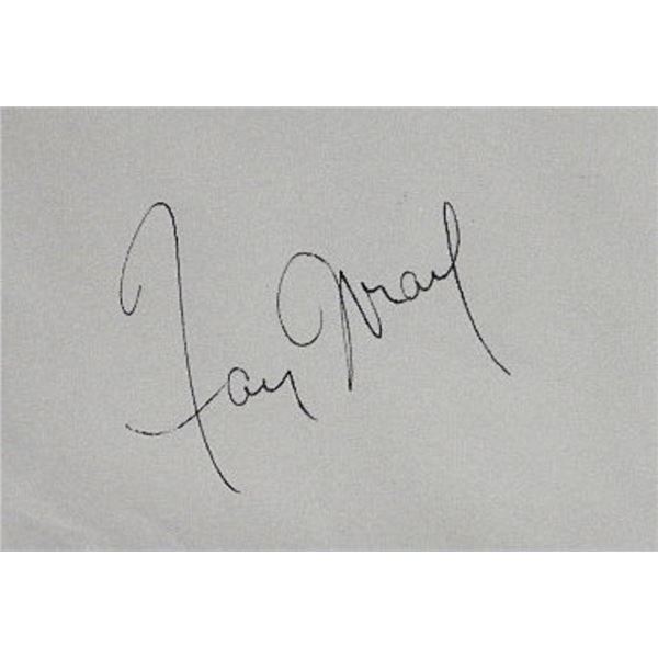 King Kongs Fay Wray signature slip